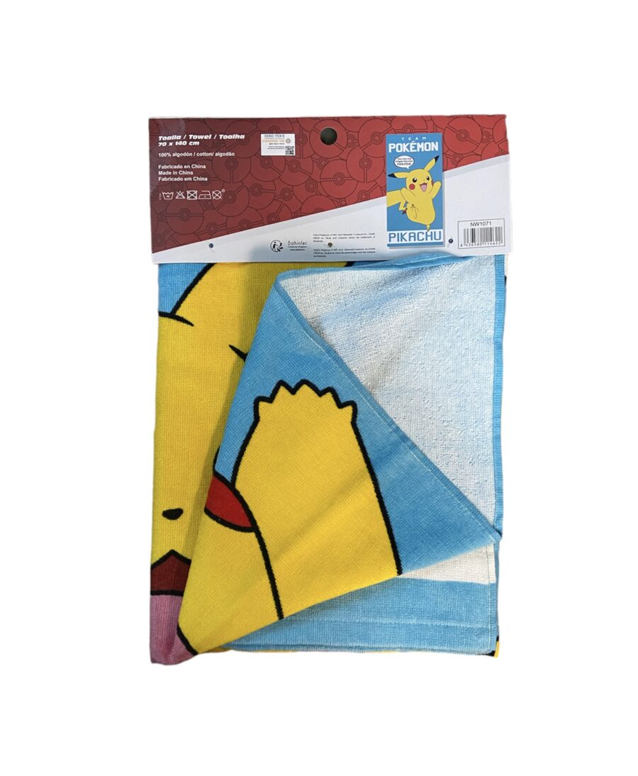Pokémon Toalla playa de algodón Pikachu 70*140 cm. - Imagen 3
