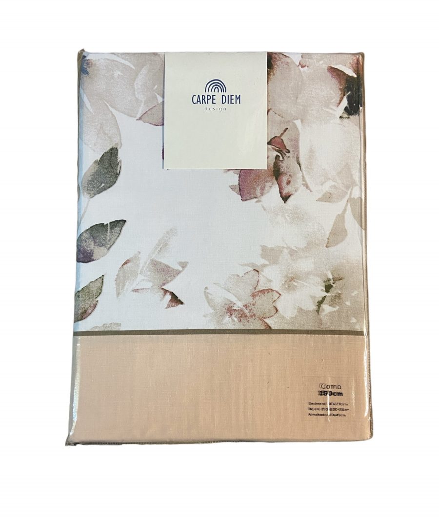 Carpe Diem Juego de sabanas estampado Frame con una composición de 48% algodón y 52% poliéster, valido para todas las medidas. (copia) - Imagen 3