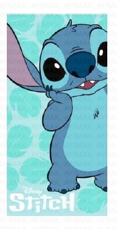 toalla de algodon stitch disney
